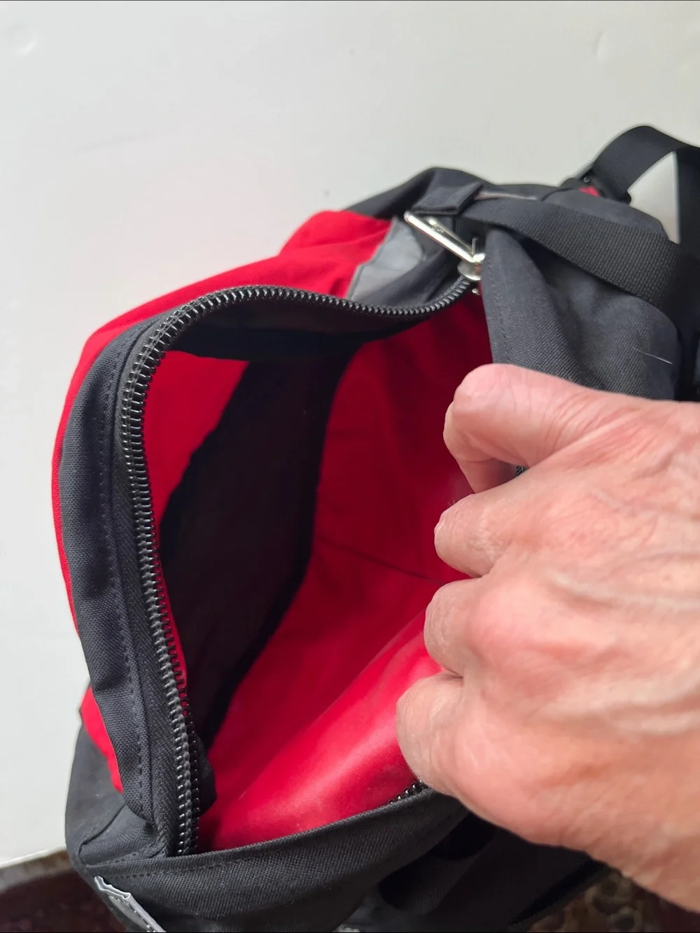 Granite Gear Red and Black Dog Backpack